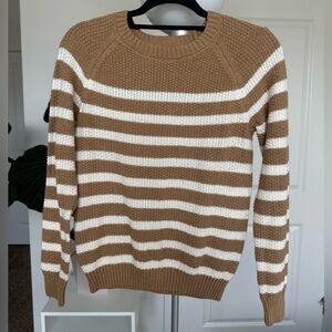 LOFT Crewneck Striped Sweater